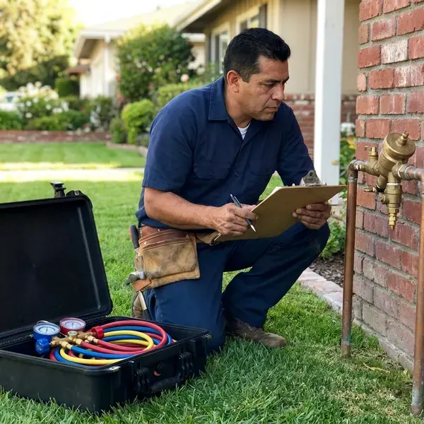 BVL Plumbing technician providing backflow preventer in Baltimore, MD