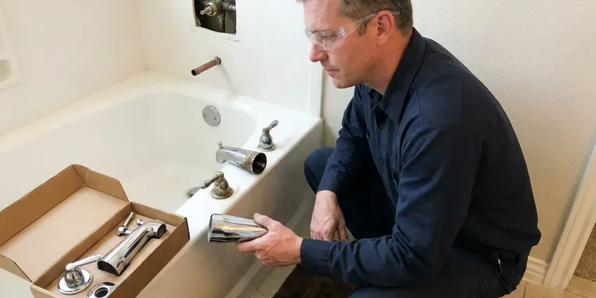 BVL Plumbing technician providing faucet replacement in Baltimore