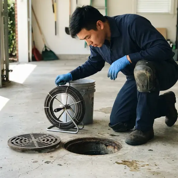 BVL Plumbing technician providing drain services in Baltimore, MD
