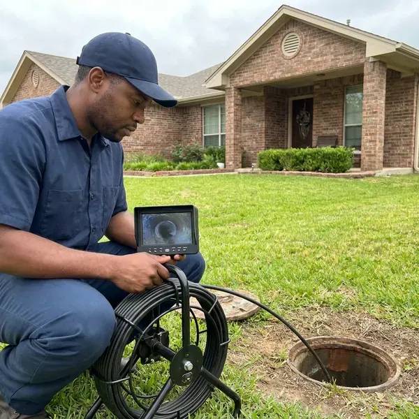 Local drains camera inspection by BVL Plumbing, Baltimore, MD
