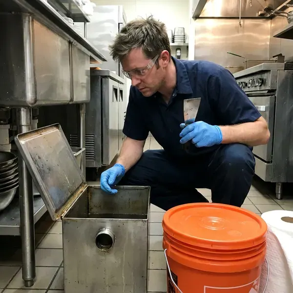 Local grease trap cleaning by BVL Plumbing, Baltimore, MD