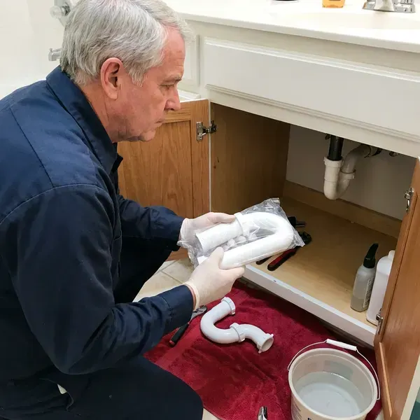 BVL Plumbing technician providing sink drain replacement in Baltimore, MD
