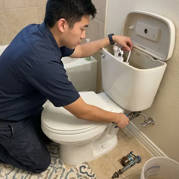 BVL Plumbing technician providing toilet repair in Baltimore, MD
