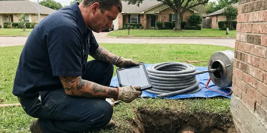 BVL Plumbing technician providing sewer repair in Baltimore
